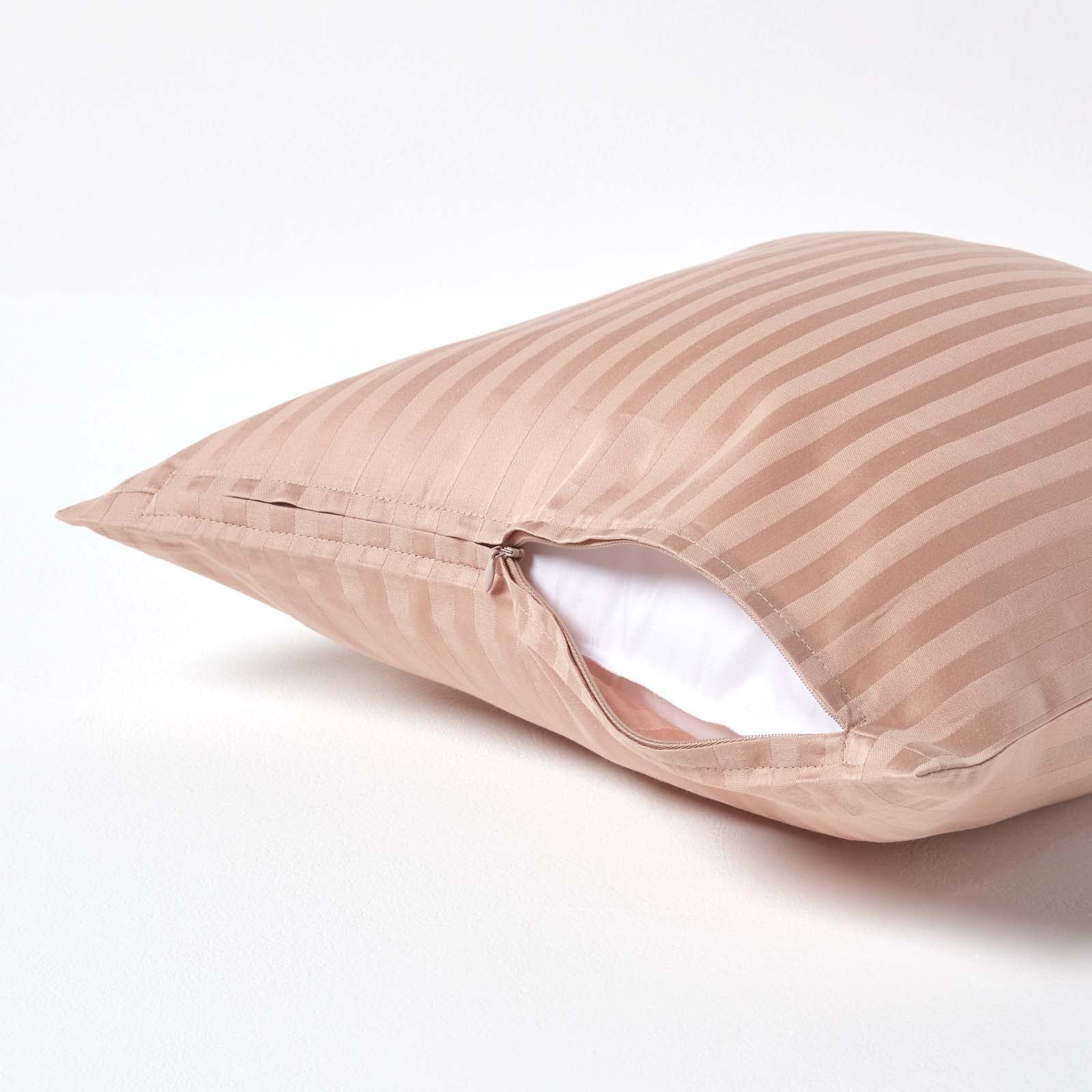 European Size Egyptian Cotton Pillowcase 330 Tc | 40cm x 40cm | Taupe & Beige