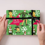 Elf Elf Christmas 4m Roll Wrapping Paper Official Product