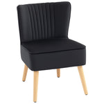 Velvet Accent Chair Occasional Tub Chair For Living Room, Black
