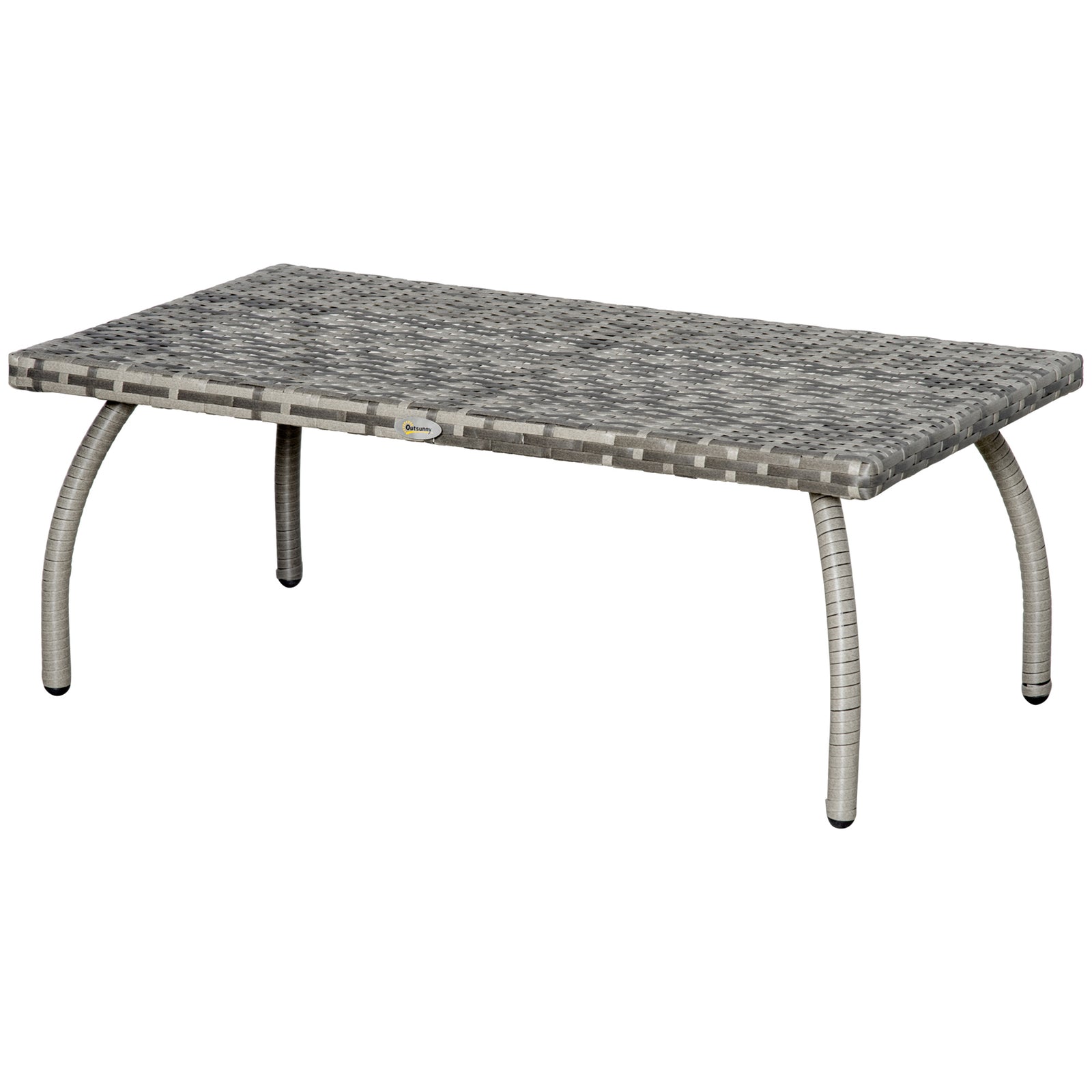 Patio Rattan Coffee Table Outdoor Side Table Furniture