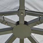 3 X 3(m) Garden Gazebo Double Top Gazebo Canopy W/ Curtains