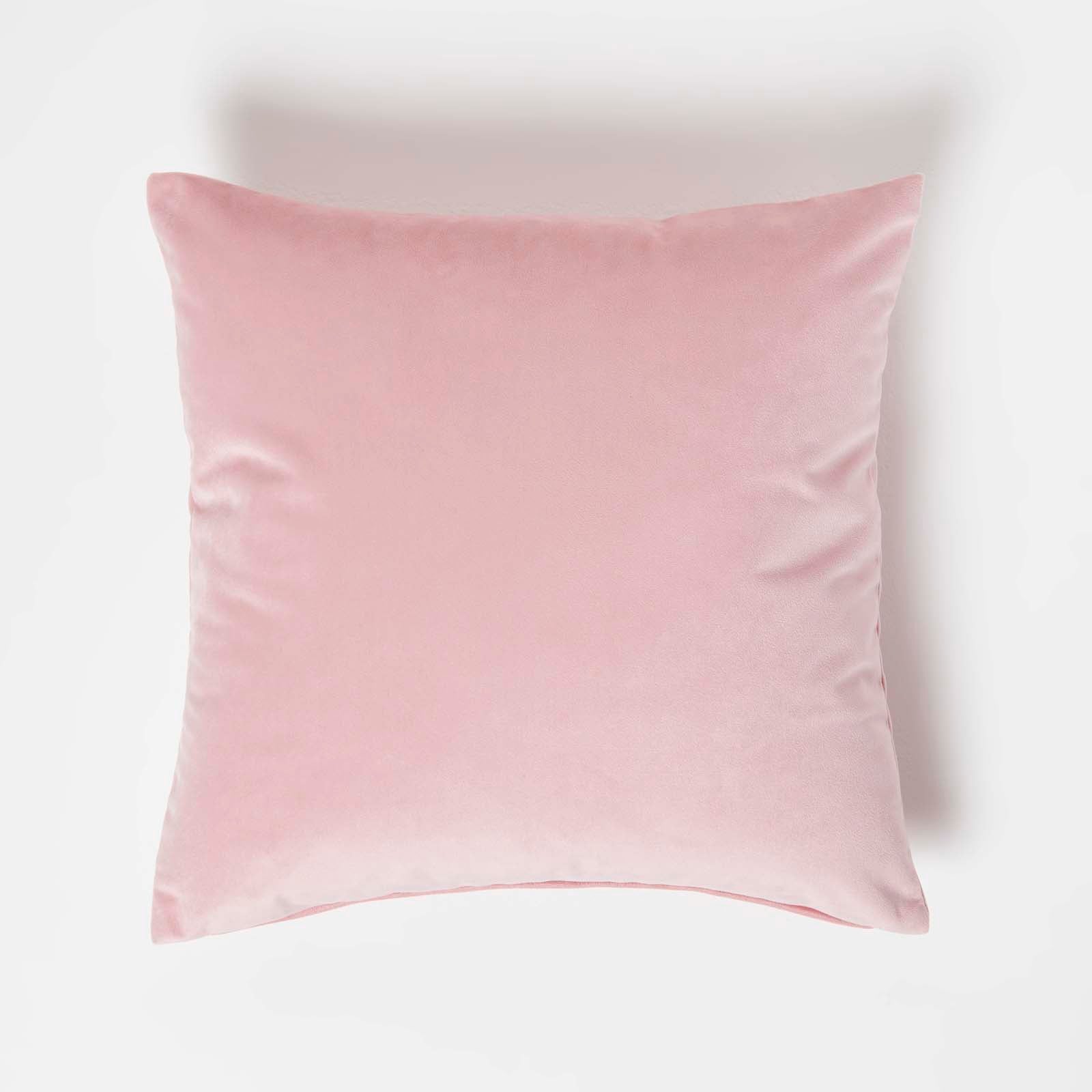 Velvet Cushion With Microfibre Insert | 45cm x 45cm | Pink