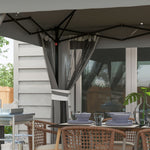 3x3(m) Pop Up Gazebo W/ Solar-powered Led Lights Curtain