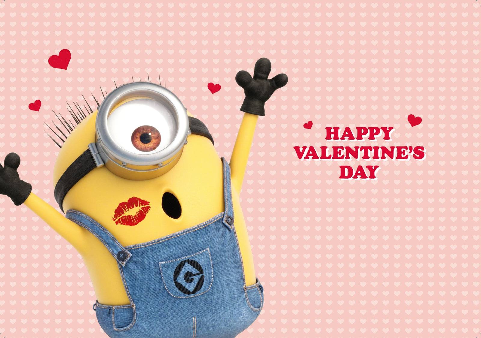 Minions 'love You Minions' Valentine's Day Card Official Product