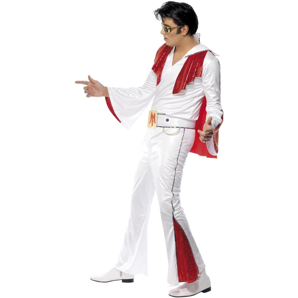 Elvis Costume, White & Red | Medium