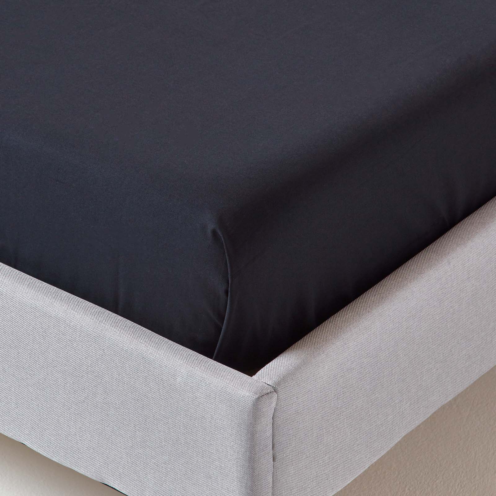 Egyptian Cotton Flat Sheet 200 Tc | King | Black