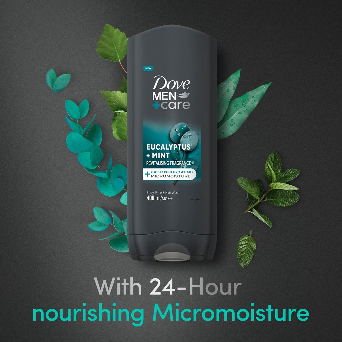 3-in-1 Hair, Body & Face Wash Eucalyptus+mint Fragrance | Set of 12