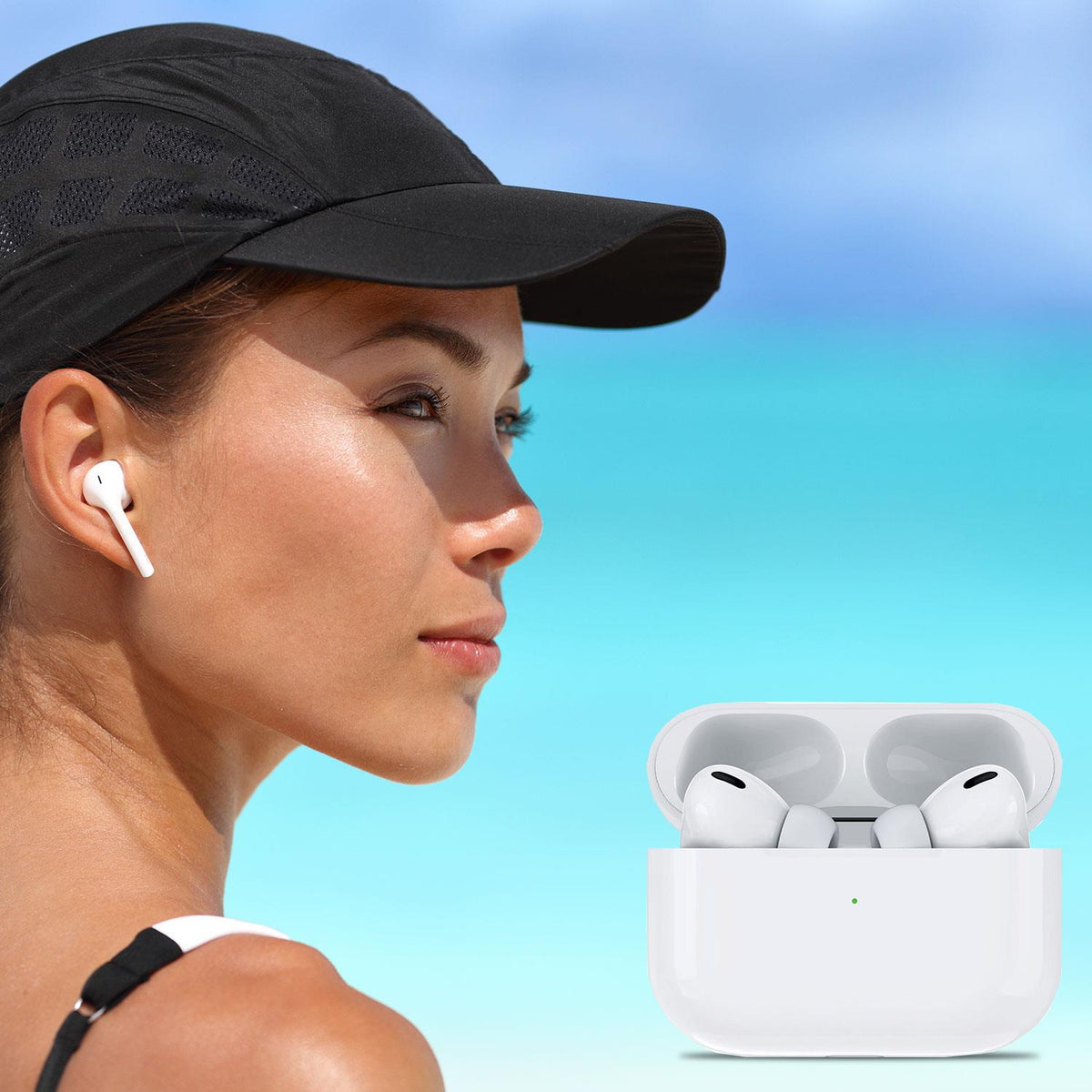 Wireless Bluetooth Headset With Built-in Battery With Case