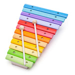 Bigjigs Toys Children's Wooden Snazzy Xylophone, Includes 2 Mallets