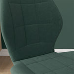 Dining Chairs Set Of 4, Flannel Upholstered Kitchen Chairs | Green