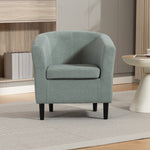 Beulah Fabric Accent Chair | Duck Egg Blue