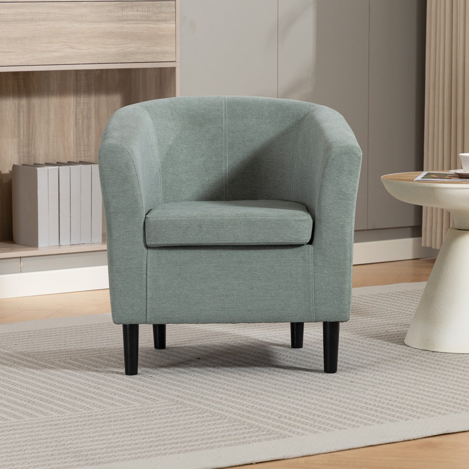Beulah Fabric Accent Chair | Duck Egg Blue