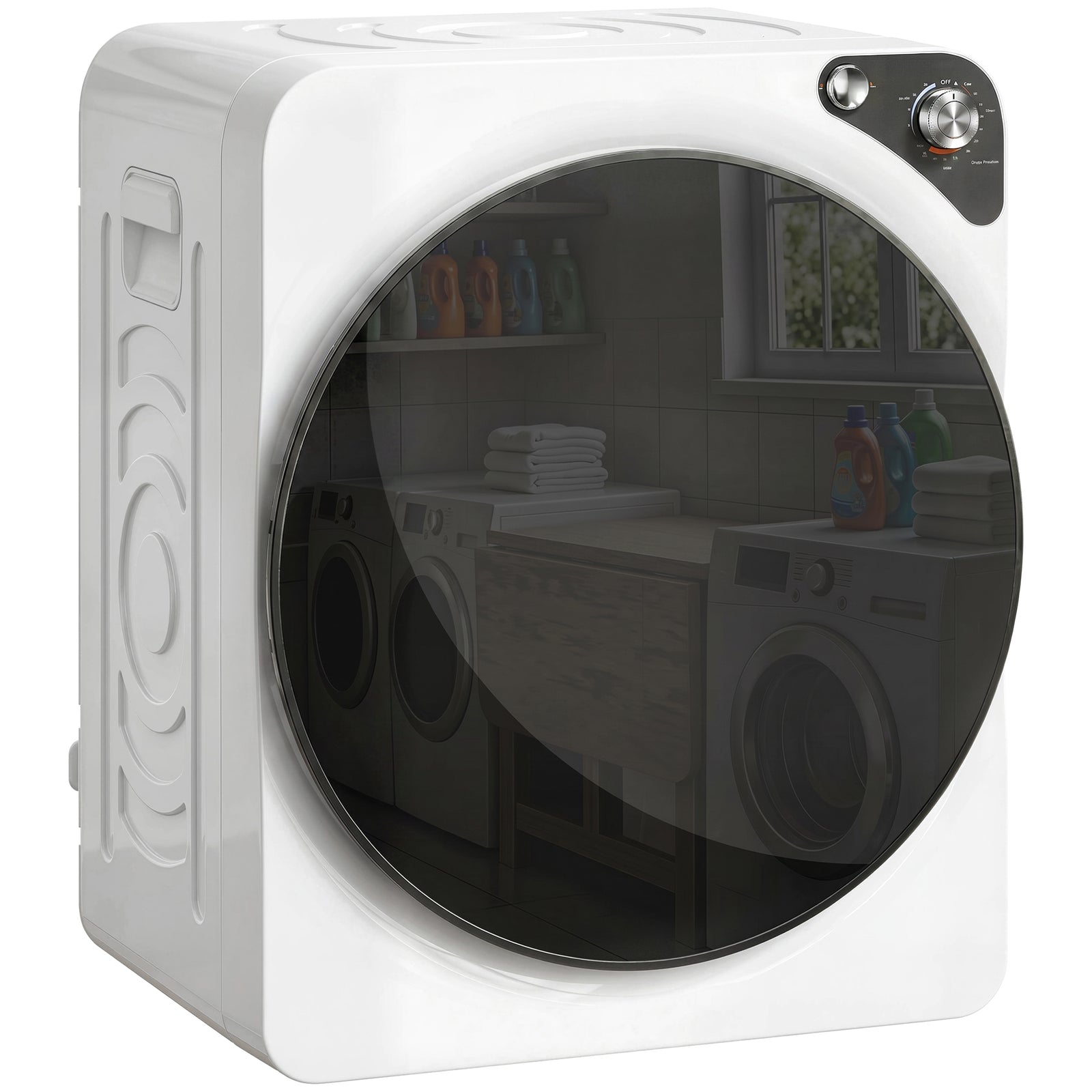 5kg Vented Tumble Dryer, Compact Dryer With 5 Drying Modes | White