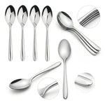 Cutlery Sets Stainless Steel 18/8 Forks Spoons Catering Nova | Set of 12 | Silver