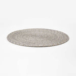 Handwoven Round Placemats Set Of 4 | 40cm | Silver