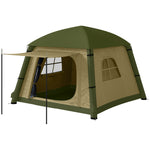 Inflatable Camping Tent, Easy Setup 2 Man Tent | Brown