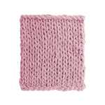 Pink Hand-woven Chenille Throw Blanket – Soft Cozy Knit Blanket For Couch, Sofa & Bed | Small | Pink