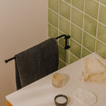 Swivel Towel Rack Matt Black Logic (40cm)