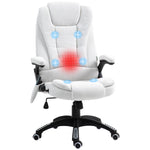 Reclining Chair W/ Heating Massage | White