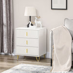3 Drawer Dresser, Chest Of Drawers Storage Cabinet, White