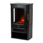 Electric Stove Fireplace 2000w Black With Flame Effect And Thermostat