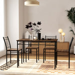 5 Piece Dining Table And Chairs Set, Space Saving