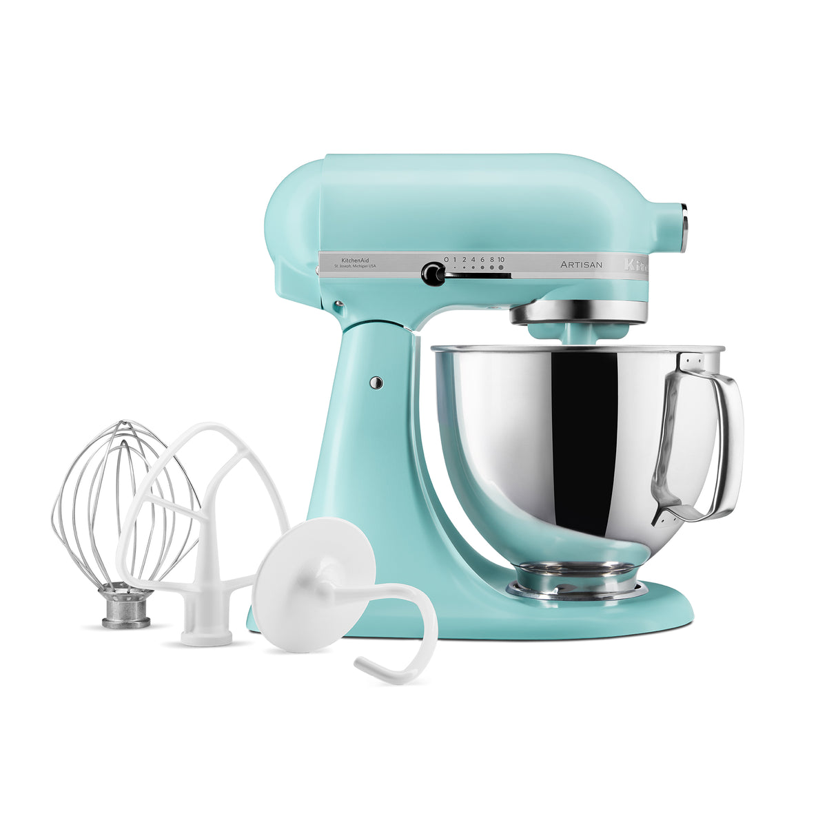 125 Artisan Stand Mixer With Accessories | Aqua
