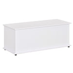 Storage Box Chest With Lid Spacious Collect Chipboard | One Size | White