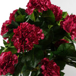 Artificial 75cm Pink Bush Hydrangea Plant Potted