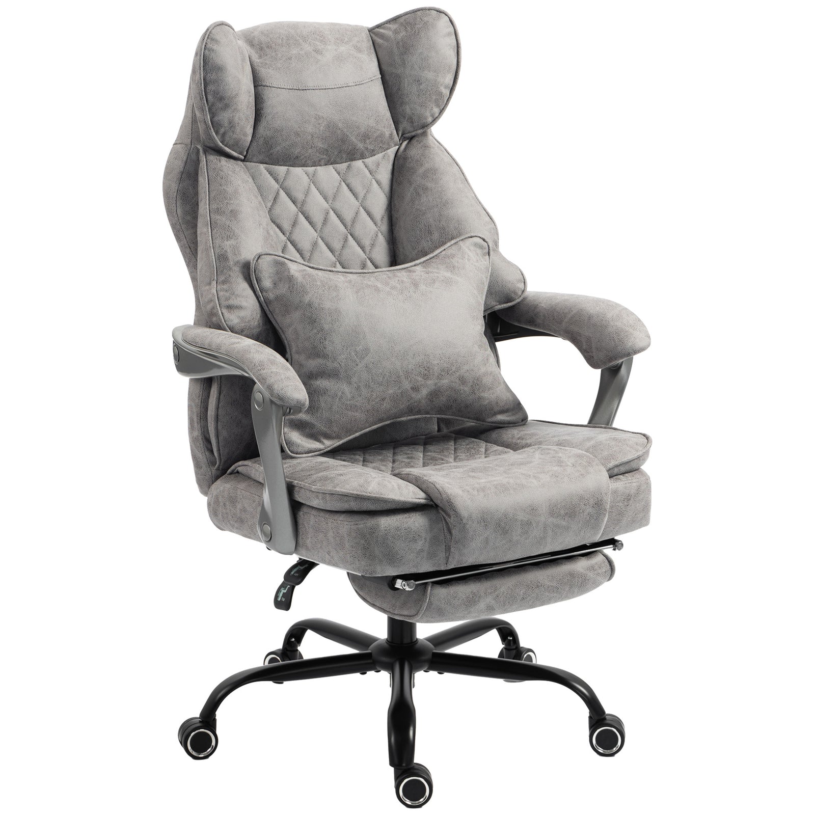 Big And Tall Office Chair With Lumbar Support | Grey