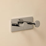 Double Towel Hook, Robe Hook, Self-adhesive, Chrome, Stick Collection