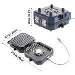 Living and Home Foldable Camping Gas Stove With 2 Burners