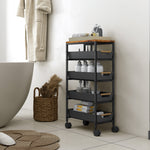 Kitchen Storage Trolley, Utility Cart | Black