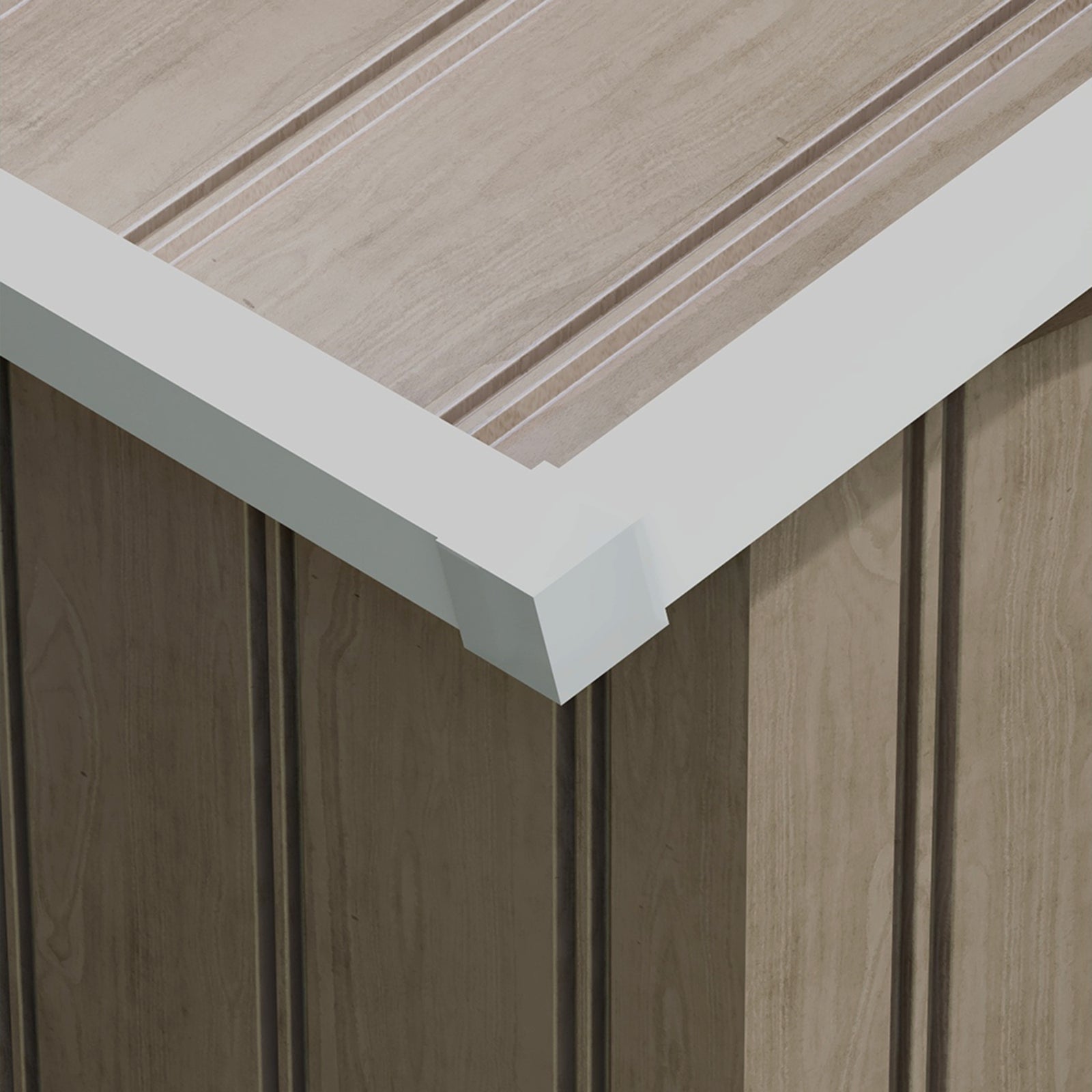 Garden Shed Storage Unit With Locking Door Floor Foundation | Medium | Pale Brown