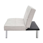 Click Clack Linen Blend Sofa Bed - 3 Seater | Cream