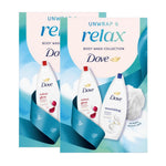 Relax Body Wash Collection Gift Set For Her With Shower Puff | Set of 2