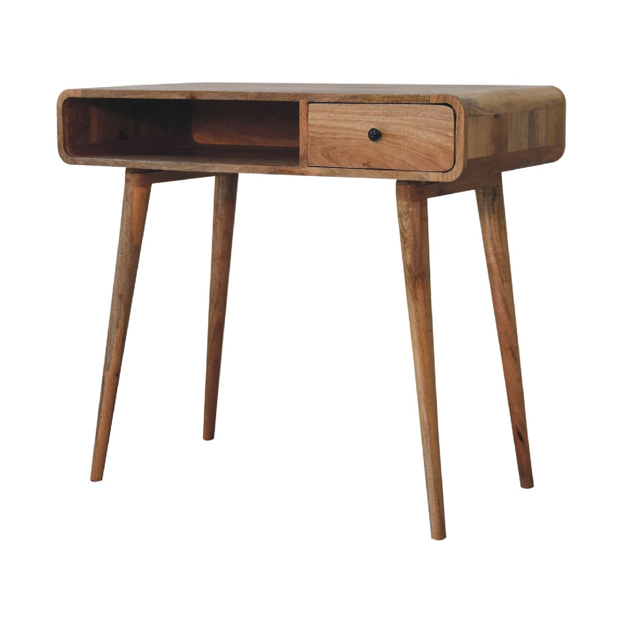 Artisan Furniture Solid Wood Square Oak-ish Writing Desk