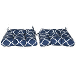 Set Of 2 Chair Cushions Seat Pads With Ties For Chairs