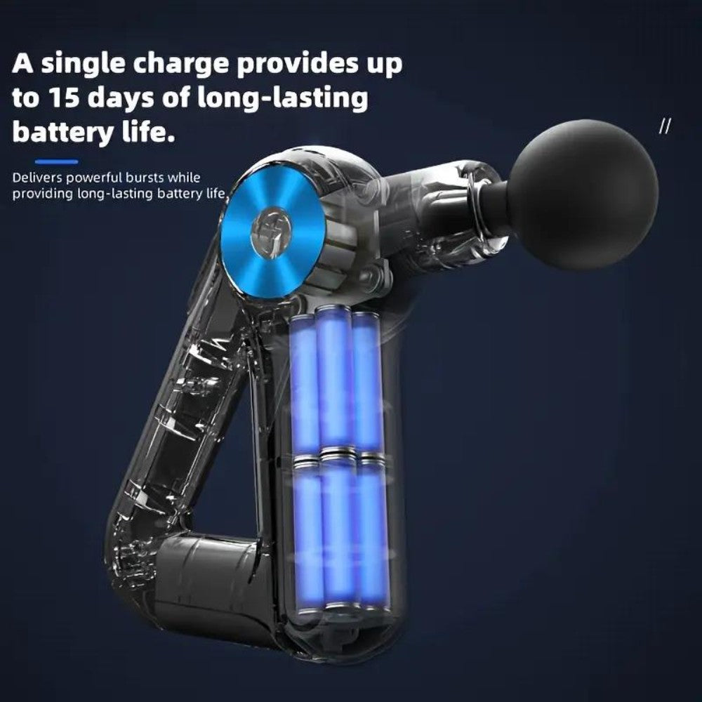 Dyzi Rechargeable Deep Tissue Massage Gun 9 Speeds 8 Deep Tissue Heads
