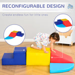4-piece Soft Play Set Climb And Crawl Foam Activity Toys | Red