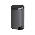 Bathroom Bin 5l, Pedal, Soft-close, Matt Black, Architect Collection