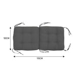 Lawn Chair Cushion Deep Seat For Indoor And Outdoor Furniture | Dark Grey