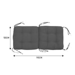 Lawn Chair Cushion Deep Seat For Indoor And Outdoor Furniture | Dark Grey