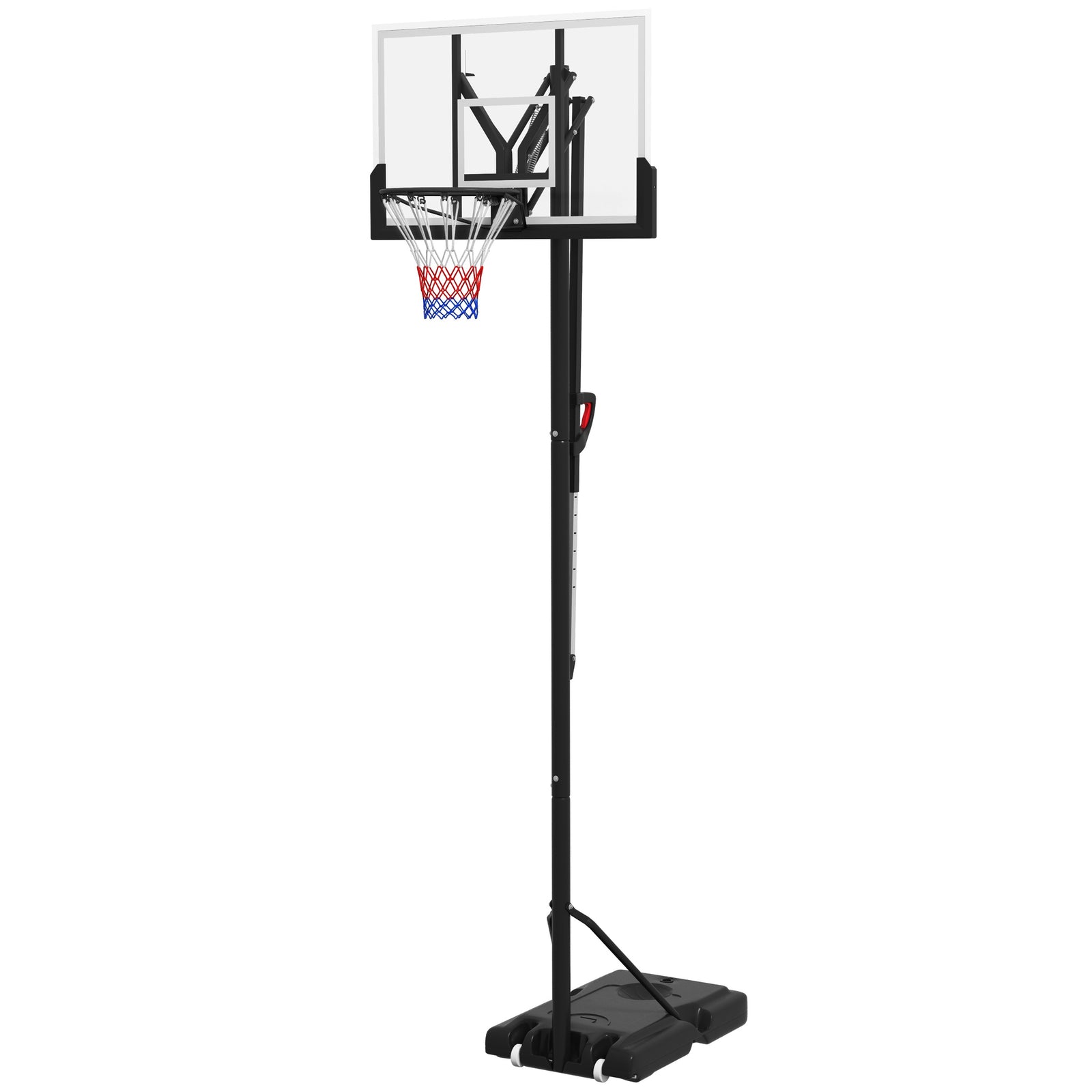 2.35-3.05m Basketball Hoop And Stand With Wheels | Black