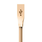Spring Zinc Alloy Lightning To Usb Sync And Charge Cable 1 Meter | Gold
