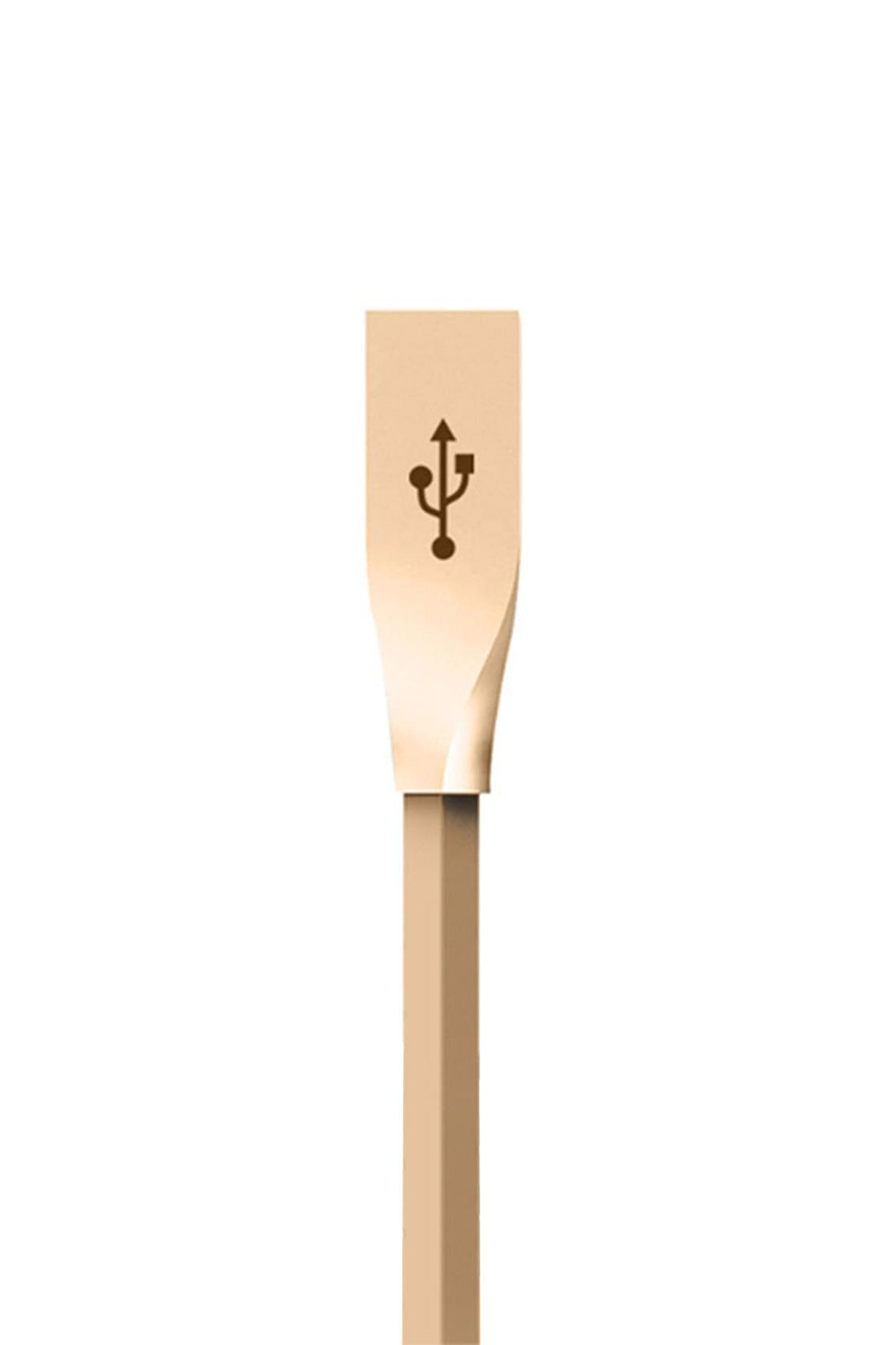 Spring Zinc Alloy Lightning To Usb Sync And Charge Cable 1 Meter | Gold