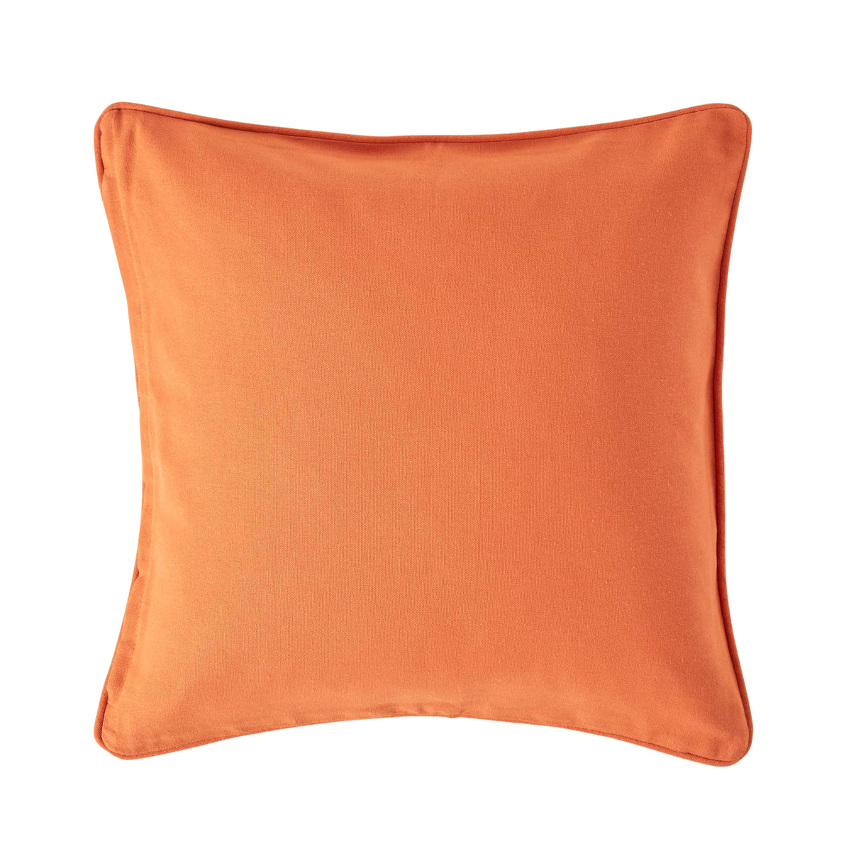 Cotton Plain Cushion Cover | 60cm x 60cm | Burnt Orange