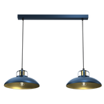 Felix Double Pendant Lamp 2xe27 The Hand Made High Quality Fittings 29cm Shades Rugged Industrial Look