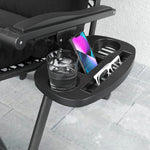 2 Pieces Zero Gravity Chairs, Reclining Folding Sun Lounger | Black