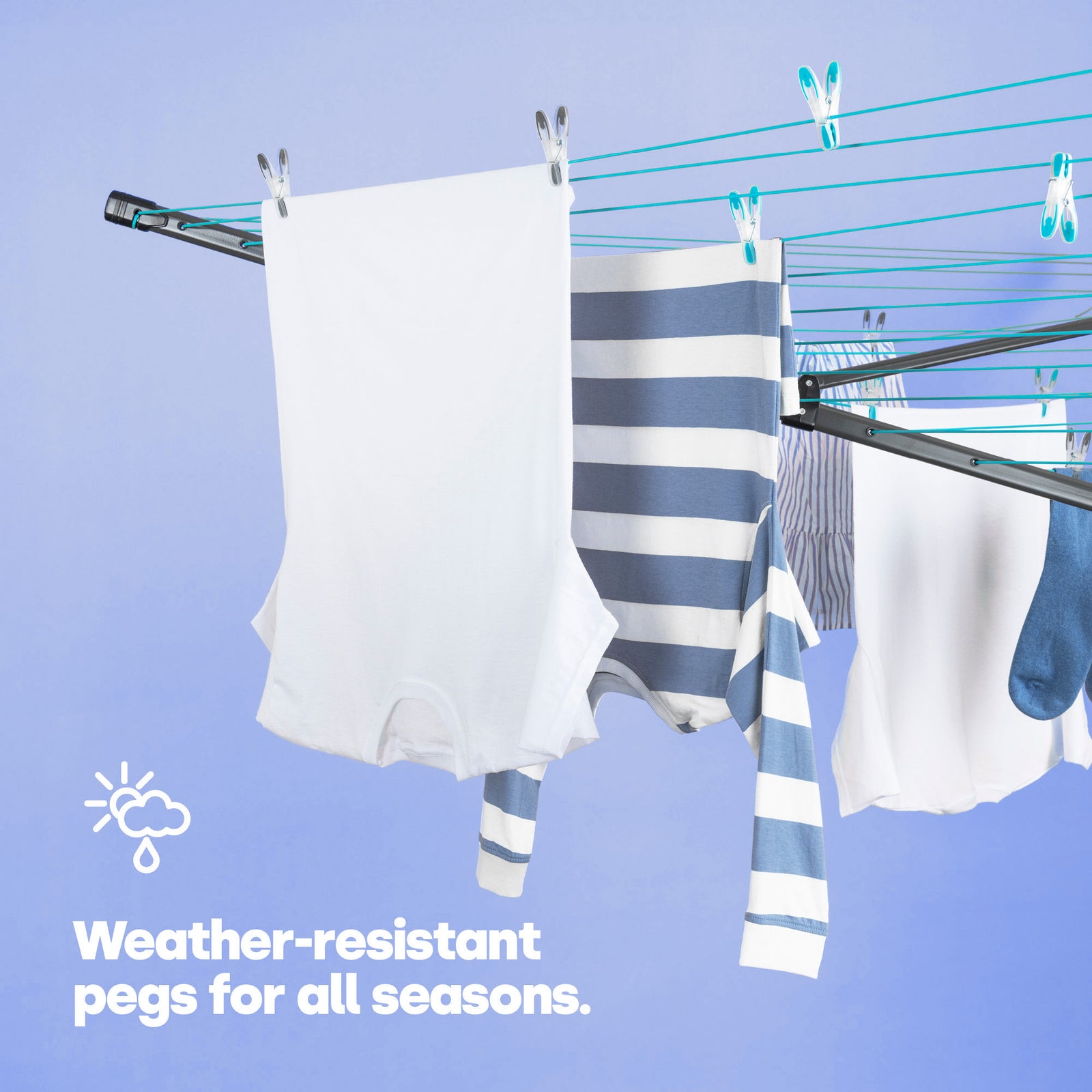 Livivo Rotary Airer 45m Outdoor Clothes Dryer Complete Set